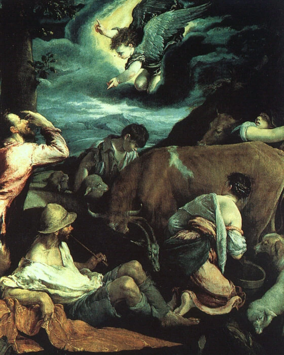 Annunciazione ai pastori - Belvoir Castle at Leicestershire, England, Jacopo da Ponte, detto Bassano